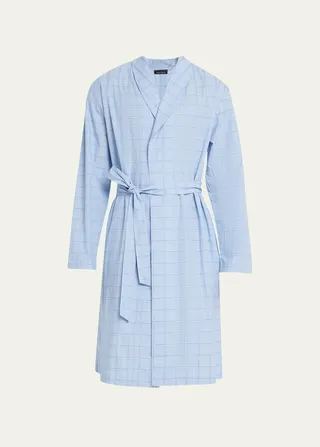 Men's Ian Cotton Poplin Robe