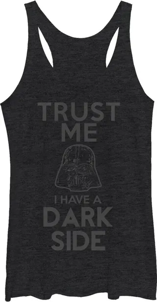 Women's Star Wars I Have a Dark Side Racerback Tank Top - Black Heather - Medium