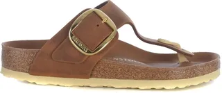 Flip Flops Birkenstock gizeh Big Buckle In Leather
