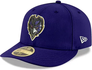 Men's Purple Baltimore Ravens Omaha Low Profile 59FIFTY Fitted Team Hat