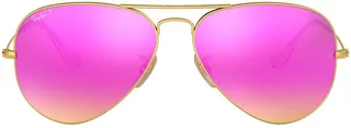 Standard Icons 58mm Mirrored Polarized Aviator Sunglasses
