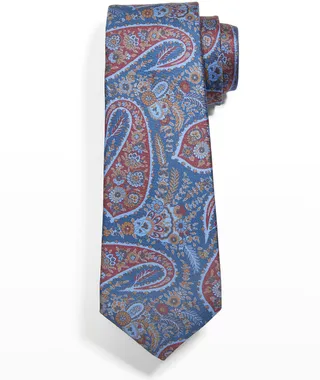 Men's Paisley Silk Tie
