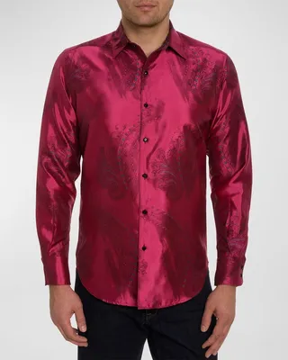 Men's It's Electric Silk-Blend Sport Shirt