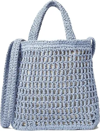 Madewell The Small Transport Crossbody: Straw Edition (Distant Peri) Handbags