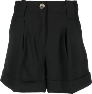 Drapey high-waisted shorts