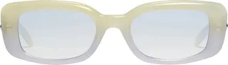 Gradient-Effect Rectangular Frame Sunglasses