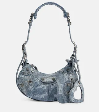 Le Cagole XS denim shoulder bag