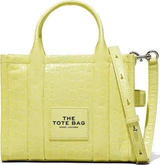 The Mini croc-embossed leather tote bag