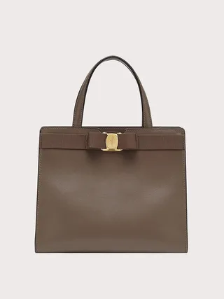 Ferragamo Women Vara Bow top handle Brown