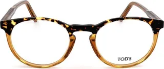 Tod's Tortoise Shell Oval Frame Glasses