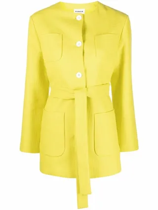 Belted Single-Breasted Coat
