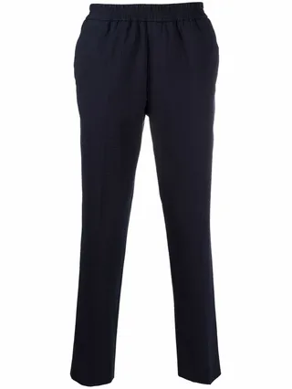 Textured Slim-Fit Trousers