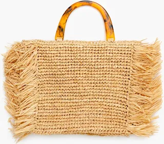 Tortoise Fringe Bag