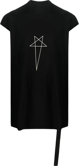 pentagram-print long T-shirt