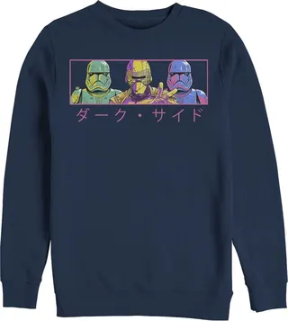 Men's Star Wars: The Rise of Skywalker Kanji Dark Trio Sweatshirt - Navy Blue - Small