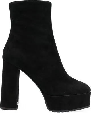 120mm Suede Platform Boots