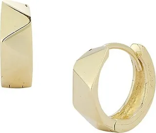 14K Yellow Gold Huggie Earrings