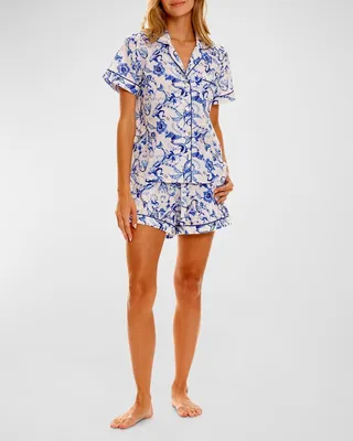 Nina Sirenuase Short Printed Pajama Set