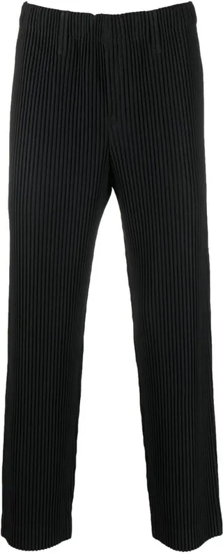 Plissé Cropped Trousers