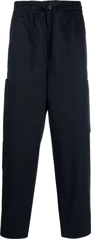 Logo-Patch Wide-Leg Trousers