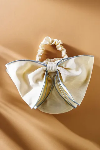 Loeffler Randall Sierra Oversized Bow Mini Tote Bag White