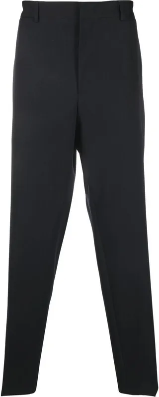 Slim-Cut Elasticated-Waistband Trousers