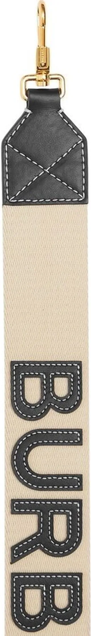 Neutral Logo Appliqué Bag Strap