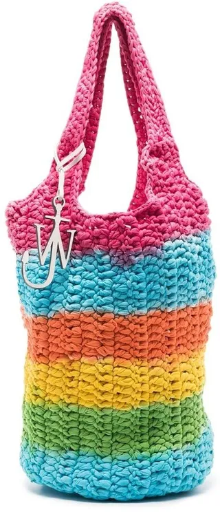 Striped Knitted Shopper