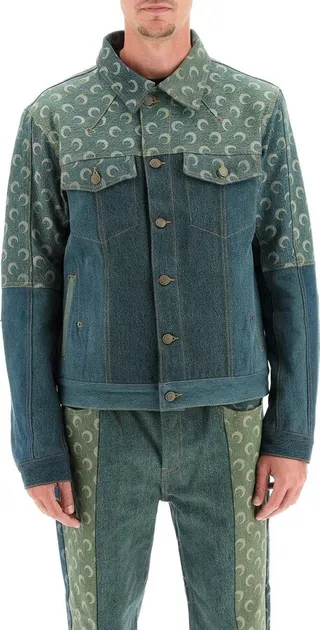 Logo Patch Patchwork Denim Jacket