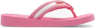 Kenzo Logo-Patch Striped Slip-On Flip Flops