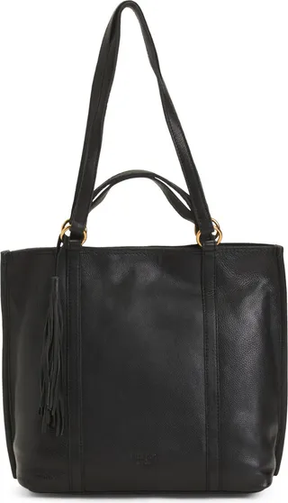 Leather Ariel Double Handle Satchel
