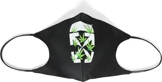 Weed Arrow Simple Mask Black And Green