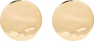 Logo-Engraved Circle Earrings