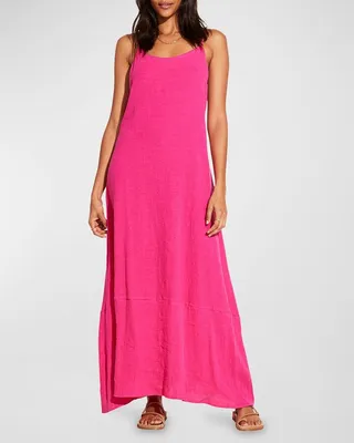 Mari Linen Maxi Dress