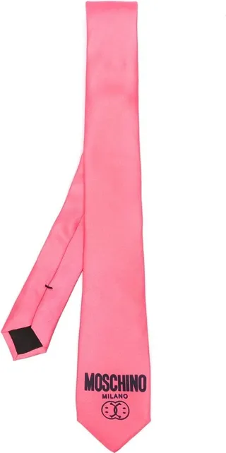 Silk Logo-Print Tie