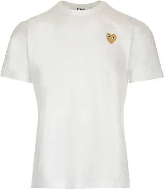 Comme des Garçons Play Logo Embroidered Crewneck T-Shirt