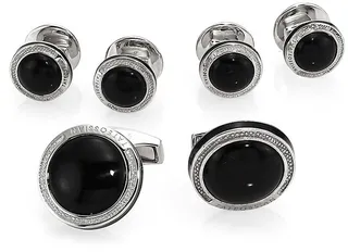Onyx Sterling Silver Cuff Links