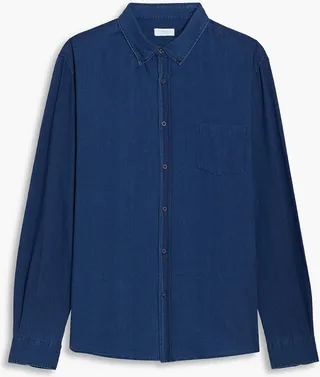 Cotton-chambray shirt