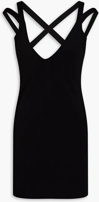 Palmer ribbed jersey mini dress