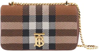Small Lola Check Jacquard Crossbody Bag