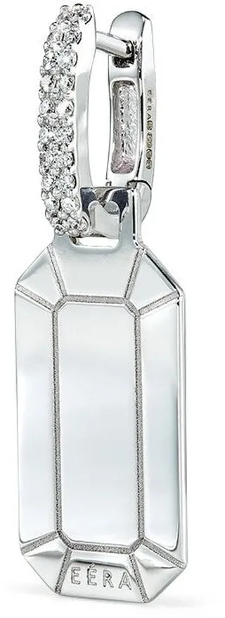 18kt white gold and diamond Tokyo earring