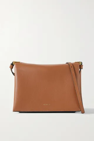 Wandler - Uma Box Leather Shoulder Bag - Brown