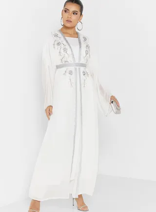 Embroidered Wide Sleeve Abaya