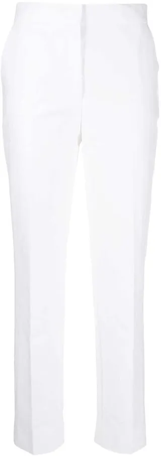 High-Waisted Straight-Leg Trousers