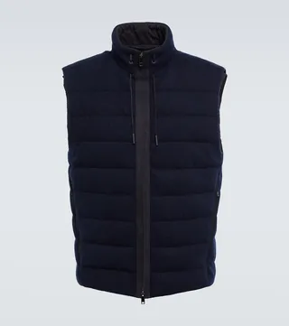 Oasi cashmere down vest