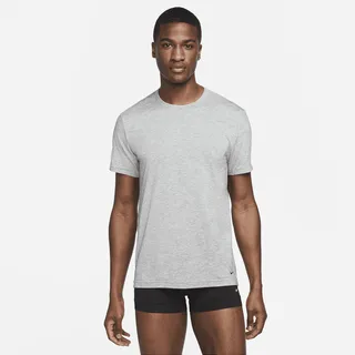 Nike Men's Dri-FIT ReLuxe Crew Neck Undershirt (2-Pack) in Grey