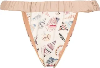 Shell-Print Bikini Bottoms