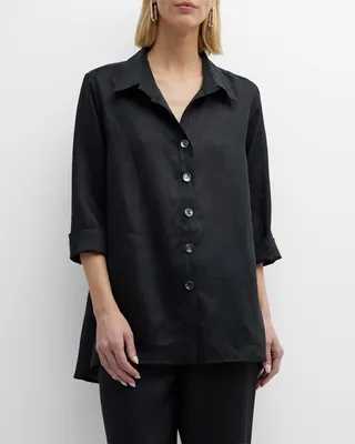 Tissue Linen Flutter Shirt