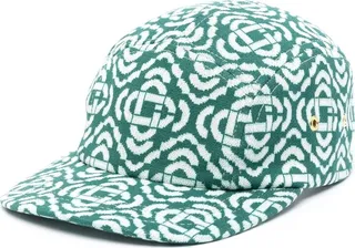 Green Jacquard Logo Cap