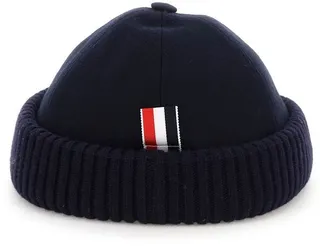 Thom Browne Rib Brim 4-Bar Hat